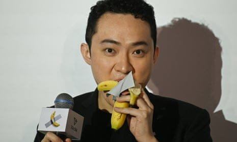 Crypto entrepreneur eats banana art he bought for $6.2m | Hong Kong | The  Guardian